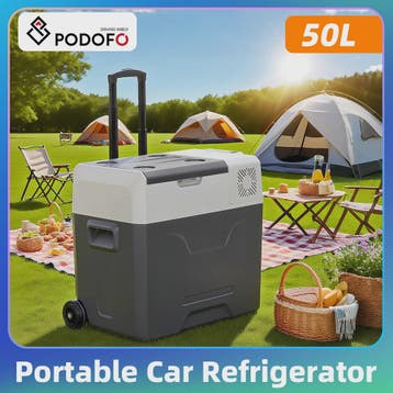 Podofo Draagbare Auto Koel-/Vriesbox 30L-50L - Compressor Ko, Verzenden, Nieuw