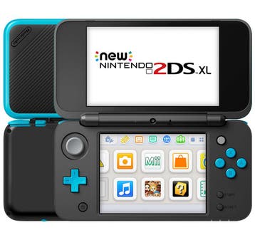 Nintendo New 2DS XL Console - Zwart/Turquoise, Spelcomputers en Games, Spelcomputers | Nintendo 2DS en 3DS, Verzenden, Zo goed als nieuw