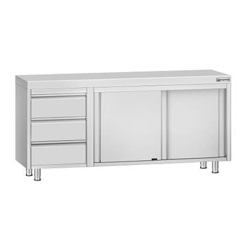 GGM Gastro | RVS Werkkast ECO - 1800x700mm - met |, Verzenden, Nieuw in verpakking, Meubilair
