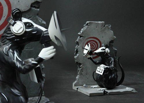 Mighty Jaxx - Banksy Radar Rat by Brandalised Mighty Jaxx