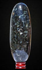 Grote 7 kg Blauwe Larvikiet Kristal Lingam - 33 cm - India