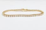 Tennis armband - 14 karaat Geel goud - 5.58ct. tw. Diamant