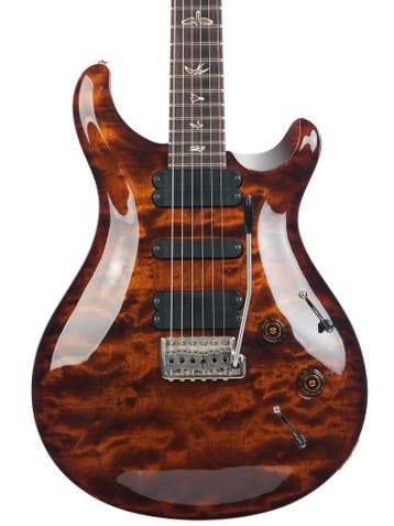 PRS 513 One piece Quilted Maple Top Black Gold 2011, Ophalen of Verzenden, Zo goed als nieuw, Solid body