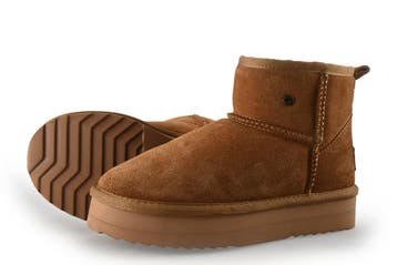 Warmbat Snowboots in maat 37 Cognac, Overige kleuren, Verzenden, Snowboots, Zo goed als nieuw