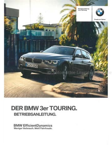 2015 BMW 3 SERIE TOURING INSTRUCTIEBOEKJE DUITS