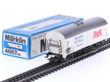 Schaal H0 Märklin 4667 gesloten goederenwagen Bavaria St.., Wisselstroom, Gebruikt, Overige typen, Ophalen of Verzenden