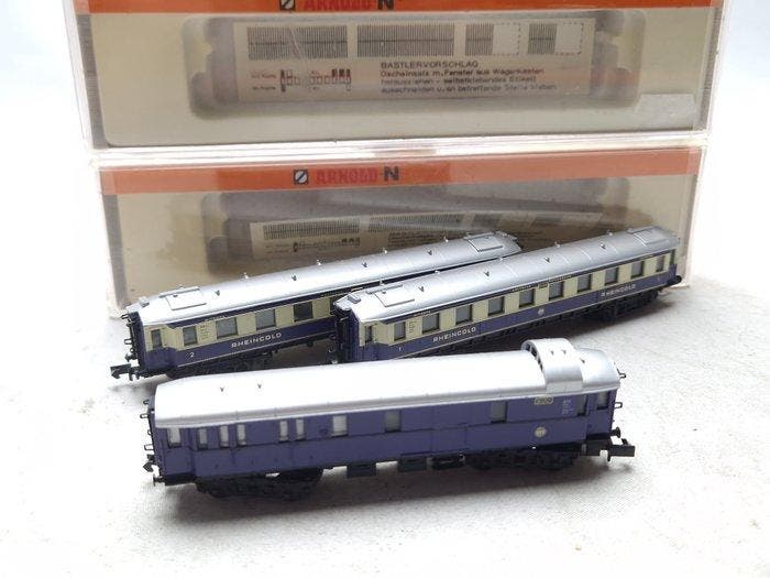 Arnold N - 3302/3312/3313 - Modeltrein personenwagen (3) -, Hobby en Vrije tijd, Modeltreinen | N-Spoor
