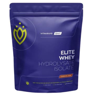Vitakruid Elite Whey Hydrolysate Isolate - 990gr Chocolade, Ophalen of Verzenden, Nieuw, Overige typen
