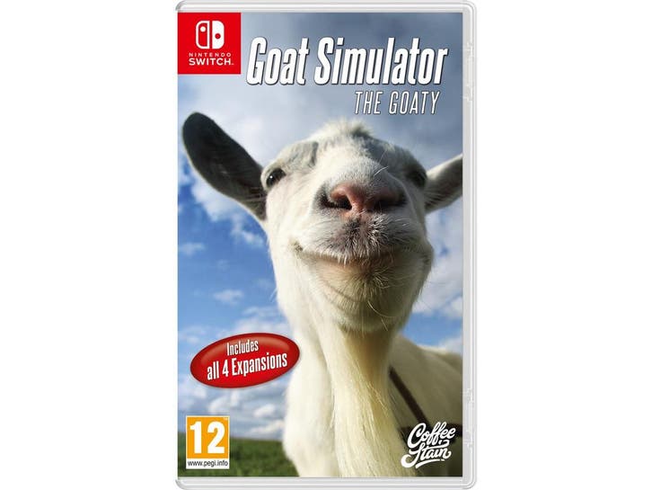 Switch Goat Simulator: The Goaty, Spelcomputers en Games, Spelcomputers | Nintendo Switch, Zo goed als nieuw, Verzenden