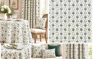 1750Prestigieus en exclusief stof in Toile de Jouy-stijl, Antiek en Kunst