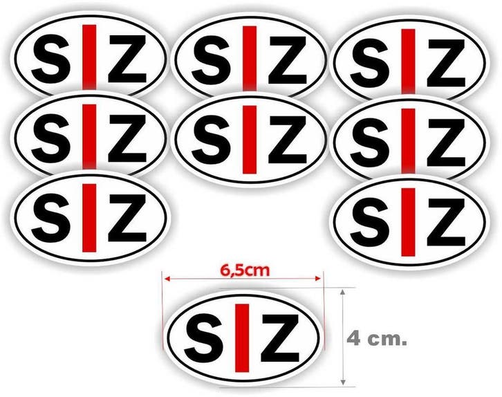 SZ slechtziend stickerset – set 9 stuks (1463.47), Diversen, Verpleegmiddelen, Nieuw, Verzenden