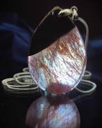 Prachtige zeer mooie zwarte en rode agaat 925-zilveren