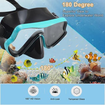 Professionele Duikbril en Snorkel Set voor Volwassenen - Pan, Verzenden, Nieuw
