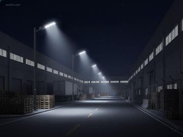 (6x) Solar 5000K 1500lm LED Straatverlichting met..., Nieuw
