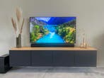 Uit voorraad leverbaar! Zwevend tv meubel Black Wood, Huis en Inrichting, Verzenden, 150 tot 200 cm, Nieuw, Minder dan 100 cm
