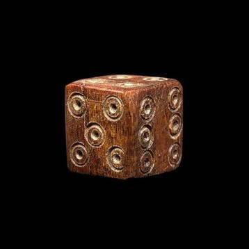 Oud-Romeins, Keizerrijk been / bot dobbelsteen - Ancient