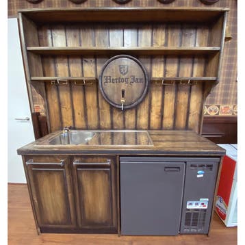 Robuuste wandbar met gebruikte tapinstallatie, Verzamelen, Ophalen of Verzenden, Nieuw