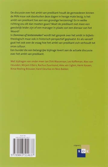 Dominee of tentenmaker? / Om het Levende Woord / 17, Verzenden, Gelezen, W. Klouwen