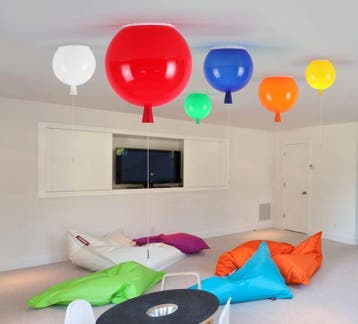 Plafondlamp Ballonlamp Groen Klein inclusief 4W LED lamp - F, Ophalen of Verzenden, Nieuw, Kunststof