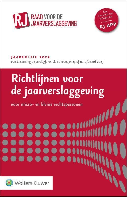 Richtlijnen voor de jaarverslaggeving voor micro- en kleine, Boeken, Economie, Management en Marketing, Zo goed als nieuw, Verzenden
