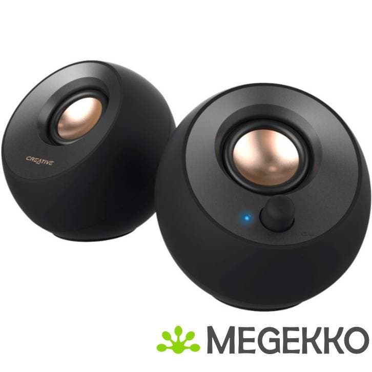 Creative Labs Pebble V2 Zwart, Computers en Software, Pc speakers, Nieuw, Verzenden