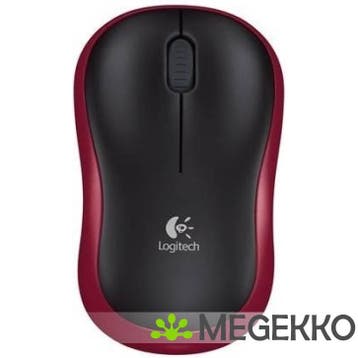 Logitech M185 Rood Draadloze Muis, Verzenden, Nieuw, Logitech