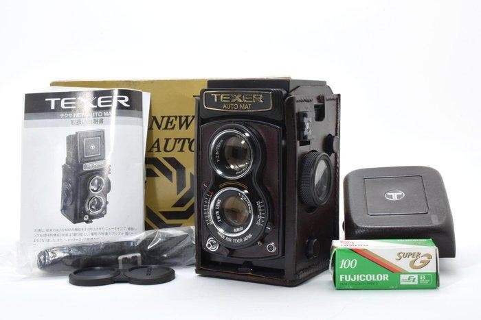 Texer New Auto Mat TLR 3,5/75mm | Analoge camera, Audio, Tv en Foto, Fotocamera's Analoog