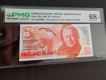 Falklandeilanden. - 5 Pounds - 2025 - Pick 20a (Zonder, Postzegels en Munten, Bankbiljetten | Europa | Niet-Eurobiljetten