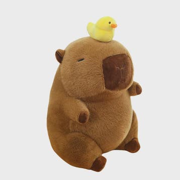 Zachte Capybara Knuffelset: Moeder met 4 Kleintjes - Pluche