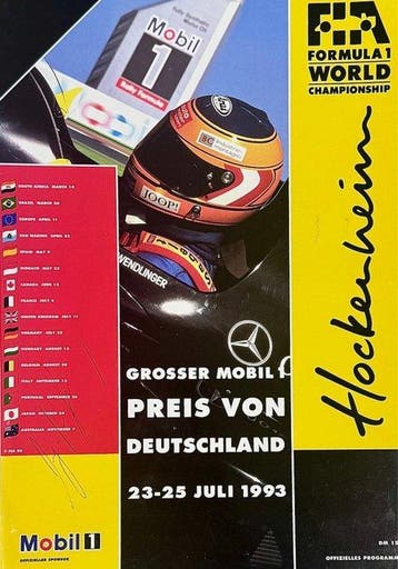 1993 - Ayrton Senna gesigneerde 1993 F1, Nieuw