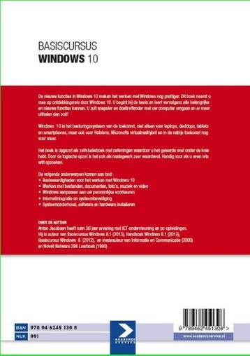 Basiscursus Windows 10 / Basiscursussen 9789462451308, Boeken, Verzenden, Gelezen, Anton Jacobsen