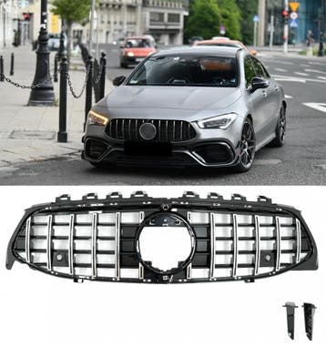 GT-R Look Front Grill voor Mercedes CLA W118 / C118 / X118, Ophalen of Verzenden