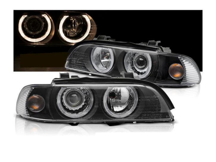 Xenon koplampen Angel Eyes Black geschikt voor BMW E39 LCI, Auto-onderdelen, Verlichting, Nieuw, BMW, Verzenden