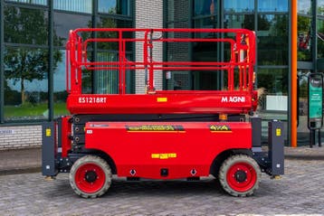 Magni ES1218RT - Ruw Terrein Schaarhoogwerker - Elektrisch