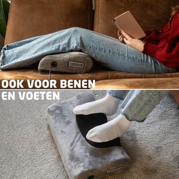2dekans | BREND BR-2230 Elektrische Massagemat en Kussen –, Sport en Fitness, Ophalen of Verzenden, Zo goed als nieuw