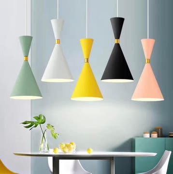 Moderne Lamp – Driehoek Minimalistisch Design Eetkamerlamp, Antiek en Kunst, Verzenden
