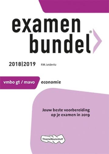 Examenbundel vmbo-gt/mavo Economie 2018/2019 9789006429152, Boeken, Schoolboeken, Verzenden, Gelezen