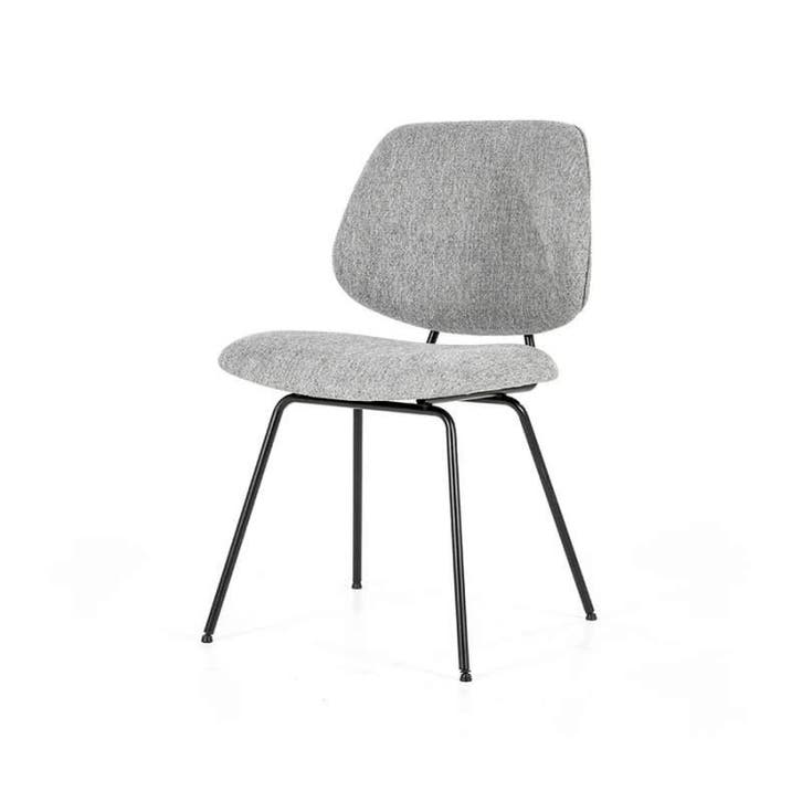 Eetkamerstoel Lynn - Grey Fletcher - 95568 - eetkamerstoelen, Huis en Inrichting, Stoelen, Nieuw, Stof