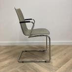 Casala Onyx II vergaderstoel / sledestoel,  wit/taupe -, Ophalen of Verzenden, Gebruikt, Stof, Eén