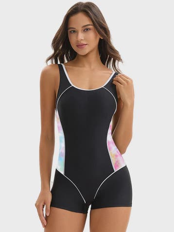 Sportief Dames Zomerbadpak met Korte Broek - Plus Size, Verzenden, Nieuw