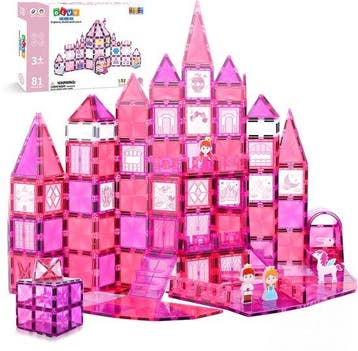 Magnetic Tiles - Speelgoed - Magnetische Tegels - Prinsessen, Verzenden, Zo goed als nieuw