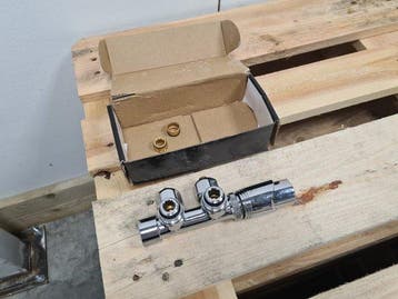 Belrad -Aansluitset Voor Midden Uitgang Muur wit - M 30 -, Ophalen of Verzenden, Nieuw, Overige typen