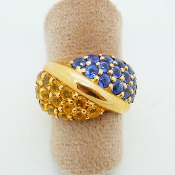 Zonder minimumprijs - Ring - 18 karaat Geel goud - 2.80ct., Nieuw
