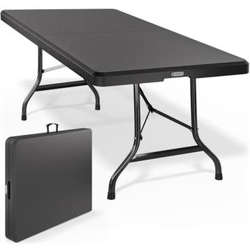 Klaptafel Antraciet Kunststof 183x75x73cm Inklapbaar, Verzenden, Nieuw