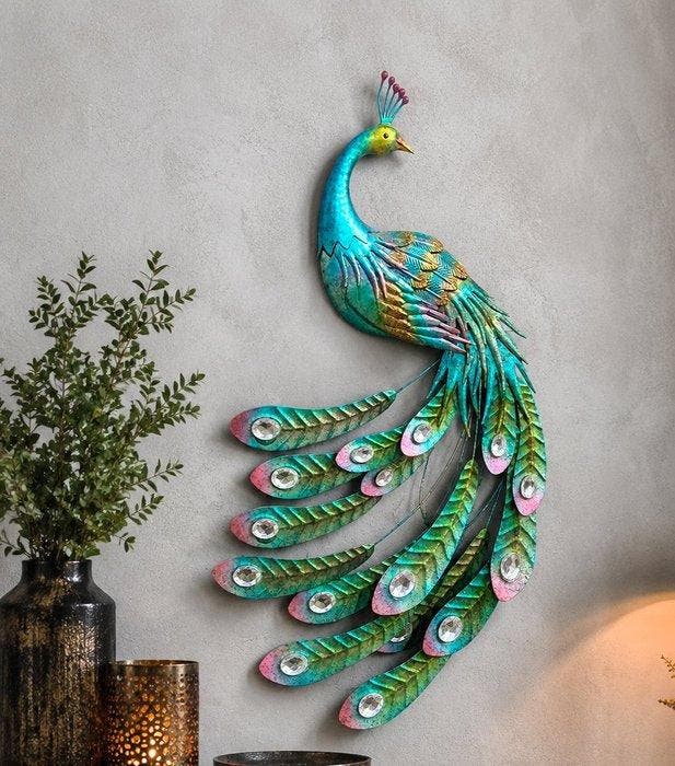 Decoratief ornament - pauw - Europa, Antiek en Kunst, Kunst | Designobjecten