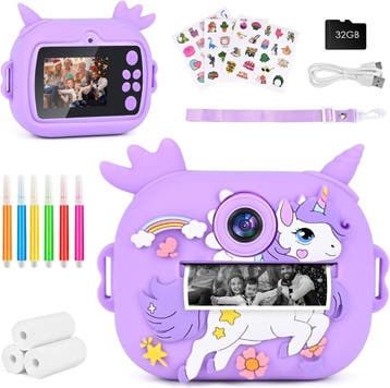 GuKKK Kindercamera Set | Printpapier | OP=OP, Ophalen of Verzenden, Zo goed als nieuw, Elektronica, Met geluid
