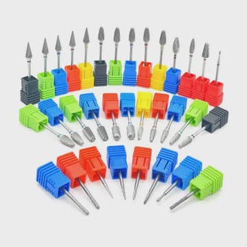 Professionele Tungsten Carbide Nagelboor Bits Set - 33 Stijl, Verzenden, Nieuw