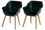 Set van 2- Hartman Sophie Studio diningstoel- Night green-, Tuin en Terras, Tuinstoelen, Verzenden, Nieuw, Overige materialen