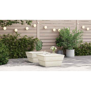 vidaXL Tuintafels 2 st 60x60x30 cm geïmpregneerd vurenhout, Verzenden, Nieuw, Hout
