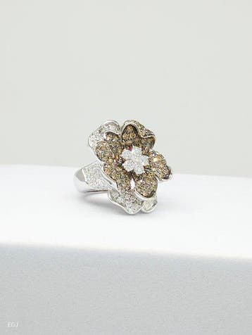Leo Pizzo - Ring - 18 karaat Witgoud Diamant (Natuurlijk), Nieuw